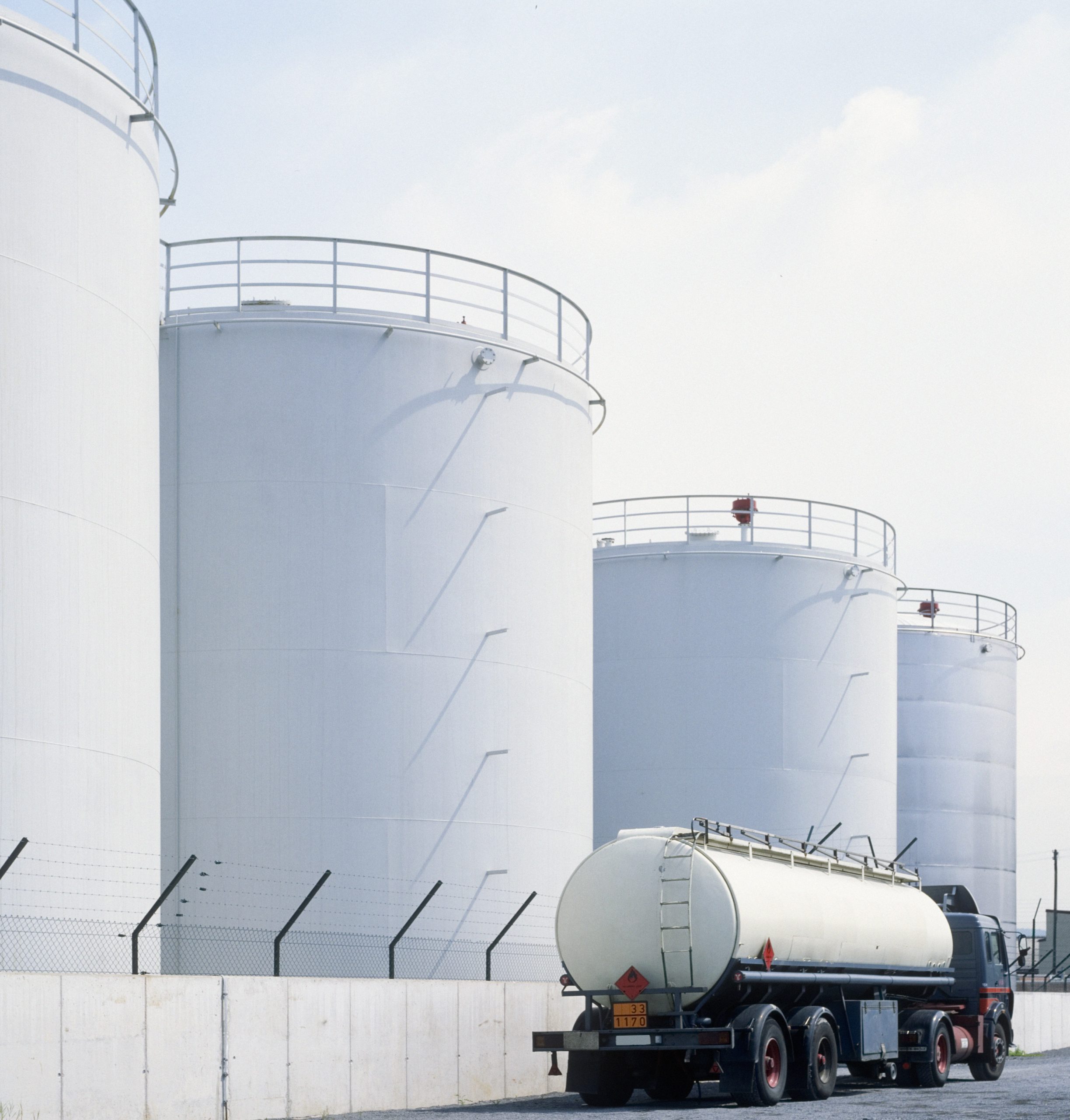 Chemical storage tanks